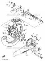 ROUE ARRIERE pour Yamaha XTE 1991