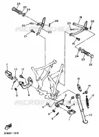 SUPPORT / REPOSE PIEDS pour Yamaha XTE 1991