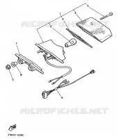 FEU ARRIERE pour Yamaha XTE 1991