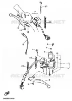 COMMODO / LEVIER pour Yamaha XTE 1991
