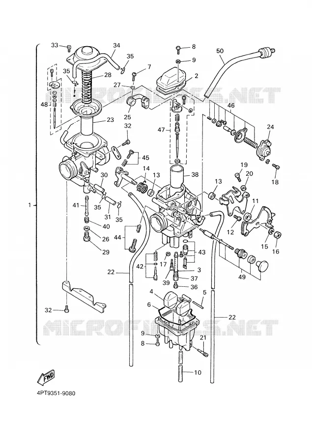 CARBURATEUR Yamaha MOTO 500 2000 XTE  XT500E