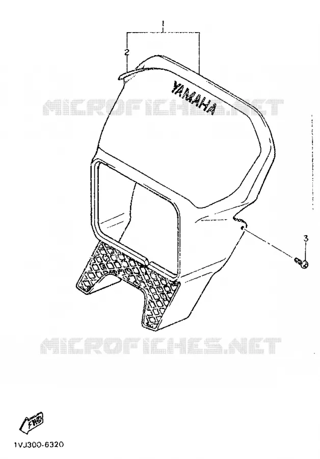 CARENAGES 1  Yamaha MOTO 500 1987 XTZ  XT500Z