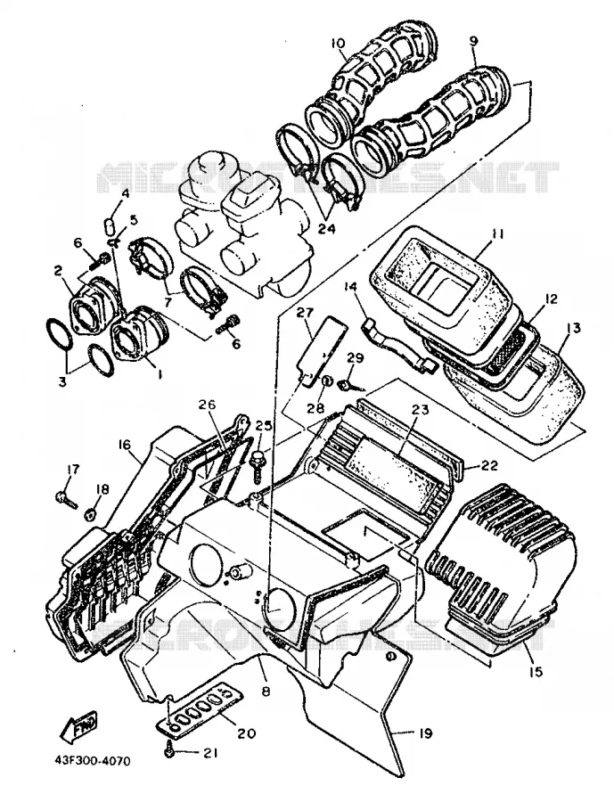 ADMISSION Yamaha MOTO 600 1986 XT  XT600