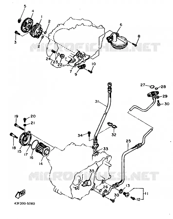POMPE A HUILE Yamaha MOTO 600 1986 XT  XT600