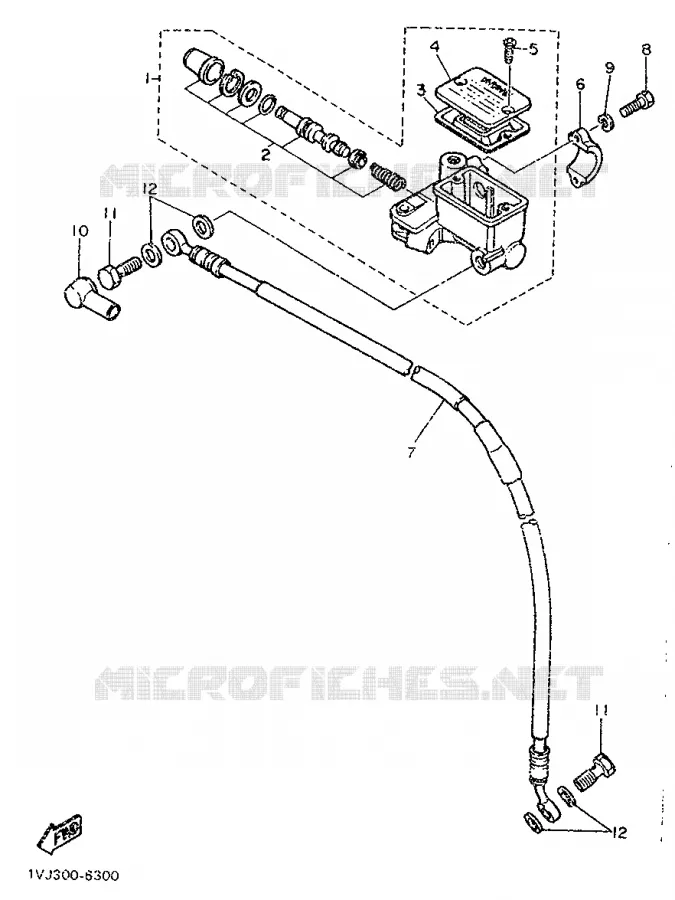 MAITRE CYLINDRE AVANT Yamaha MOTO 600 1987 XT  XT600