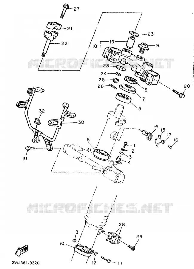 DIRECTION Yamaha MOTO 600 1989 XT  XT600