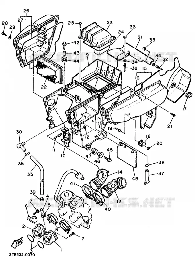 ADMISSION Yamaha MOTO 600 1990 XTE  XT600E