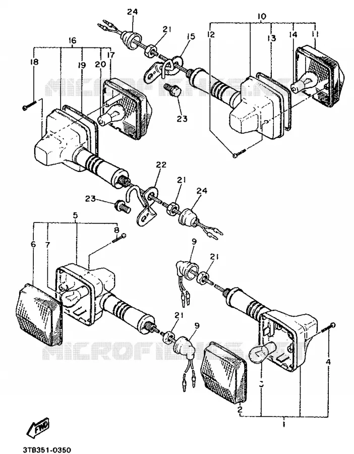 CLIGNOTANT Yamaha MOTO 600 1991 XTE  XT600E