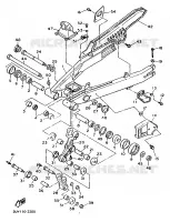 BRAS ARRIERE pour Yamaha XTE 1992