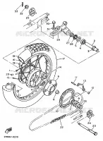 ROUE ARRIERE pour Yamaha XTE 1992