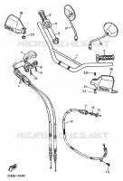 GUIDON ET CABLES pour Yamaha XTE 1992