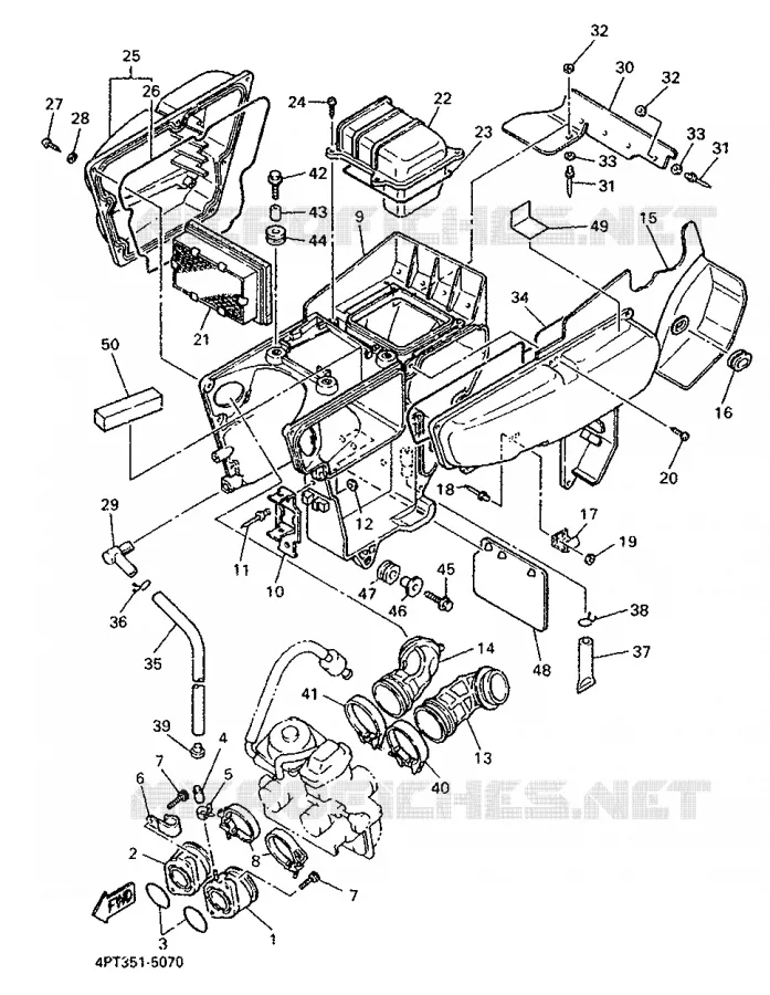 ADMISSION Yamaha MOTO 600 1995 XTE  XT600E
