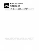 * CATALOG PREFACE * pour Yamaha XTE 1998