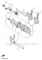 BARILLET DE SELECTION / FOURCHETTES pour Yamaha XTE 1998