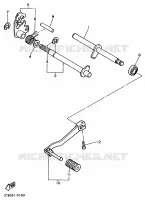 AXE DE SELECTEUR / PEDALE pour Yamaha XTE 1998