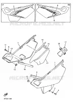 COUVERCLE LATERAL pour Yamaha XTE 1998