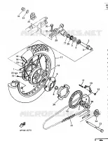 ROUE ARRIERE pour Yamaha XTE 1998