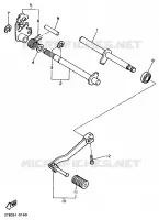 AXE DE SELECTEUR / PEDALE pour Yamaha XTE 1998