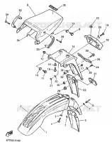 GARDE BOUE pour Yamaha XTE 1998