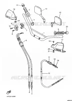 GUIDON ET CABLES pour Yamaha XTE 1998