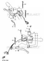 COMMODO / LEVIER pour Yamaha XTE 1998