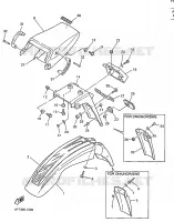 GARDE BOUE pour Yamaha XTE 1998