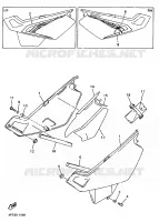 COUVERCLE LATERAL pour Yamaha XTE 1998
