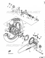 ROUE ARRIERE pour Yamaha XTE 1998