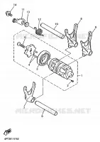 BARILLET DE SELECTION / FOURCHETTE pour Yamaha XTE 1998