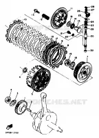 EMBRAYAGE DE DEMARREUR pour Yamaha XTE 1999