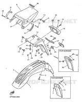 GARDE BOUE pour Yamaha XTE 1999