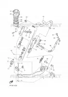 MAITRE CYLINDRE DE FREIN ARRIERE pour Yamaha XTE 2002