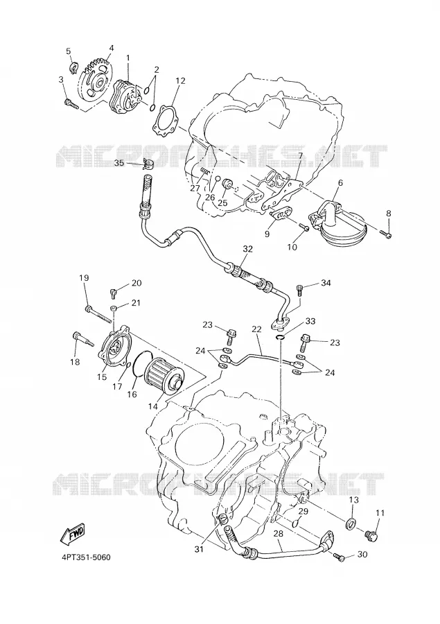 POMPE A HUILE Yamaha MOTO 600 2002 XTE  XT600E