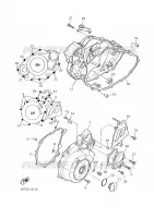 CARTER   MOTEUR 1 pour Yamaha XTE 2002