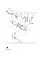 BARILLET DE SELECTION / FOURCHETTES pour Yamaha XTE 2002