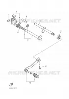 AXE DE SELECTEUR / PEDALE pour Yamaha XTE 2002