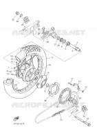 ROUE ARRIERE pour Yamaha XTE 2002