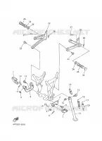 SUPPORT / REPOSE PIEDS pour Yamaha XTE 2002