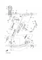 MAITRE CYLINDRE DE FREIN ARRIERE pour Yamaha XTE 2002