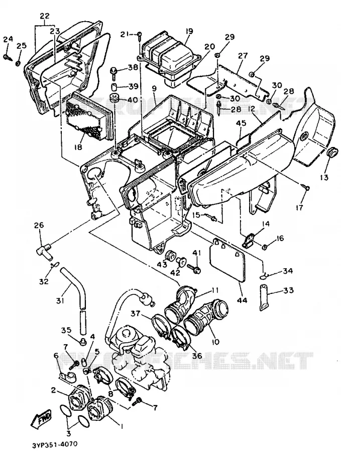 ADMISSION Yamaha MOTO 600 1994 XT  XT600K