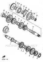 TRANSMISSION pour Yamaha XTK 25KW 1994