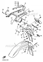 GARDE BOUE pour Yamaha XTK 25KW 1994