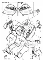 RESERVOIR A ESSENCE pour Yamaha XTK 25KW 1994