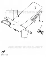 SELLE pour Yamaha XTK 25KW 1994
