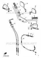 GUIDON ET CABLES pour Yamaha XTK 25KW 1994