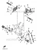 SUPPORT / REPOSE PIEDS pour Yamaha XTK 25KW 1994