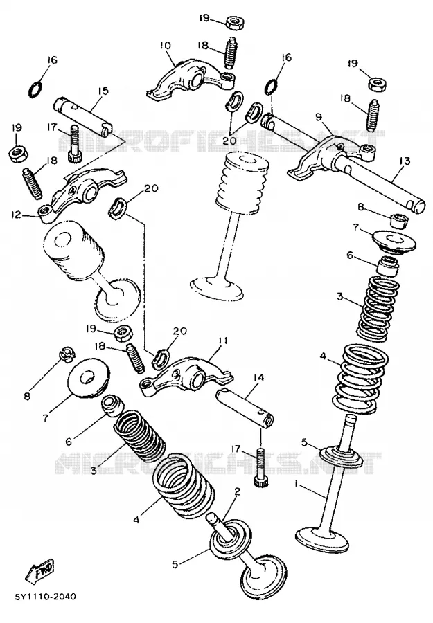 SOUPAPE Yamaha MOTO 600 1987 XT  XT600N