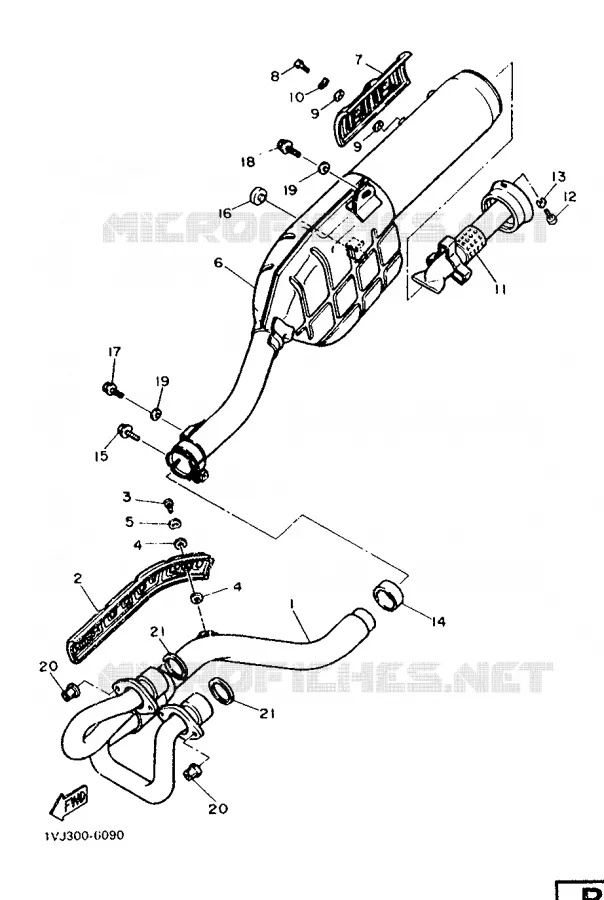 ECHAPPEMENT Yamaha MOTO 600 1986 XTZ  XT600Z