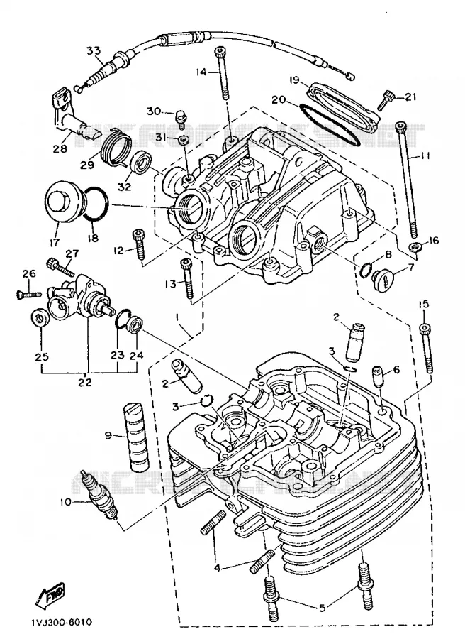 CULASSE Yamaha MOTO 600 1986 XTZ  XT600Z