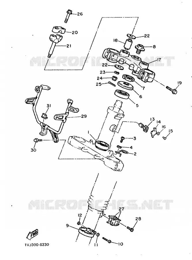 DIRECTION Yamaha MOTO 600 1987 XTZ  XT600Z